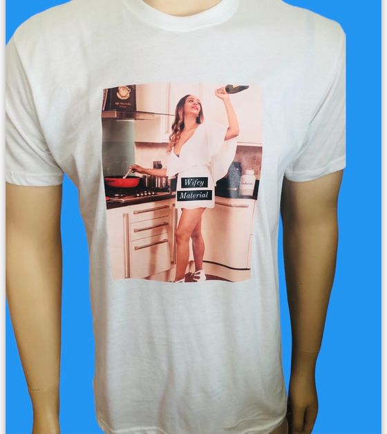 Wifey Material T-Shirt White 