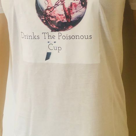 A Person That Holds A Grudge Inside Drinks The Poisonous Cup T-Shirt White 